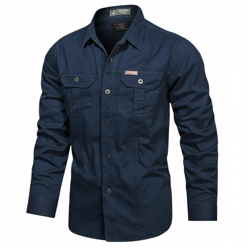 Button-Down Long Sleeve Shirt for Men