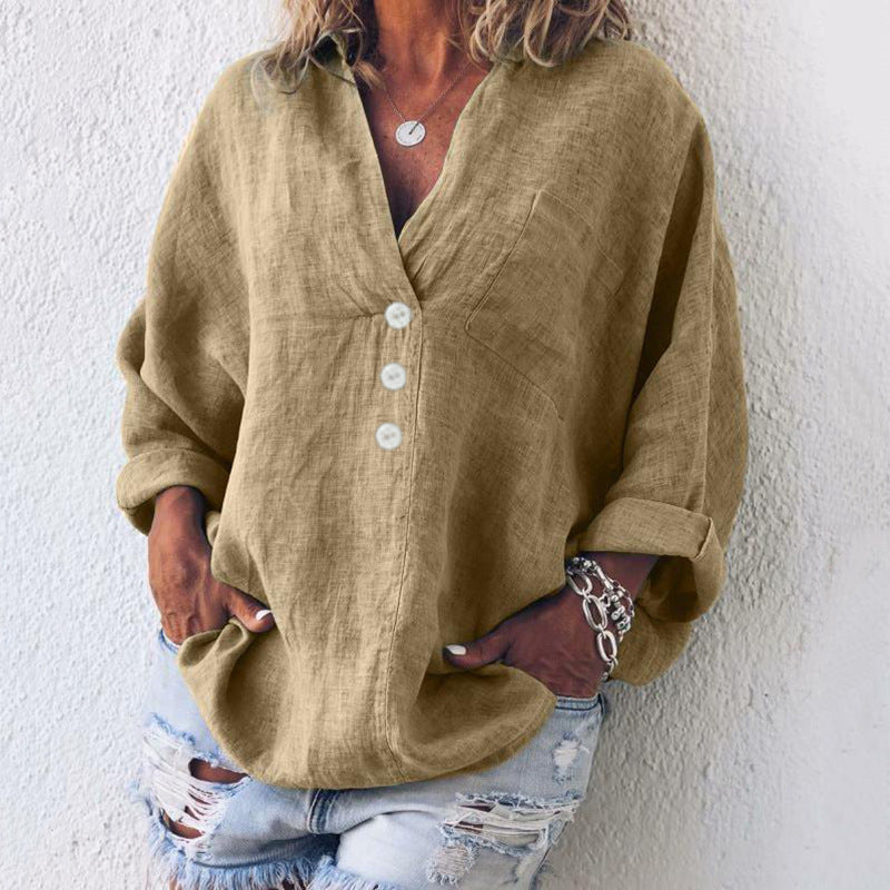Image of Alyssa | Women's Button-Down Long Sleeve Blouse