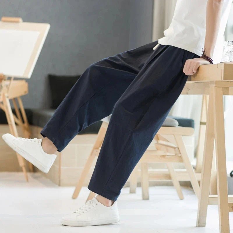 Image of Carter | Men's Drawstring Wide Leg Pants