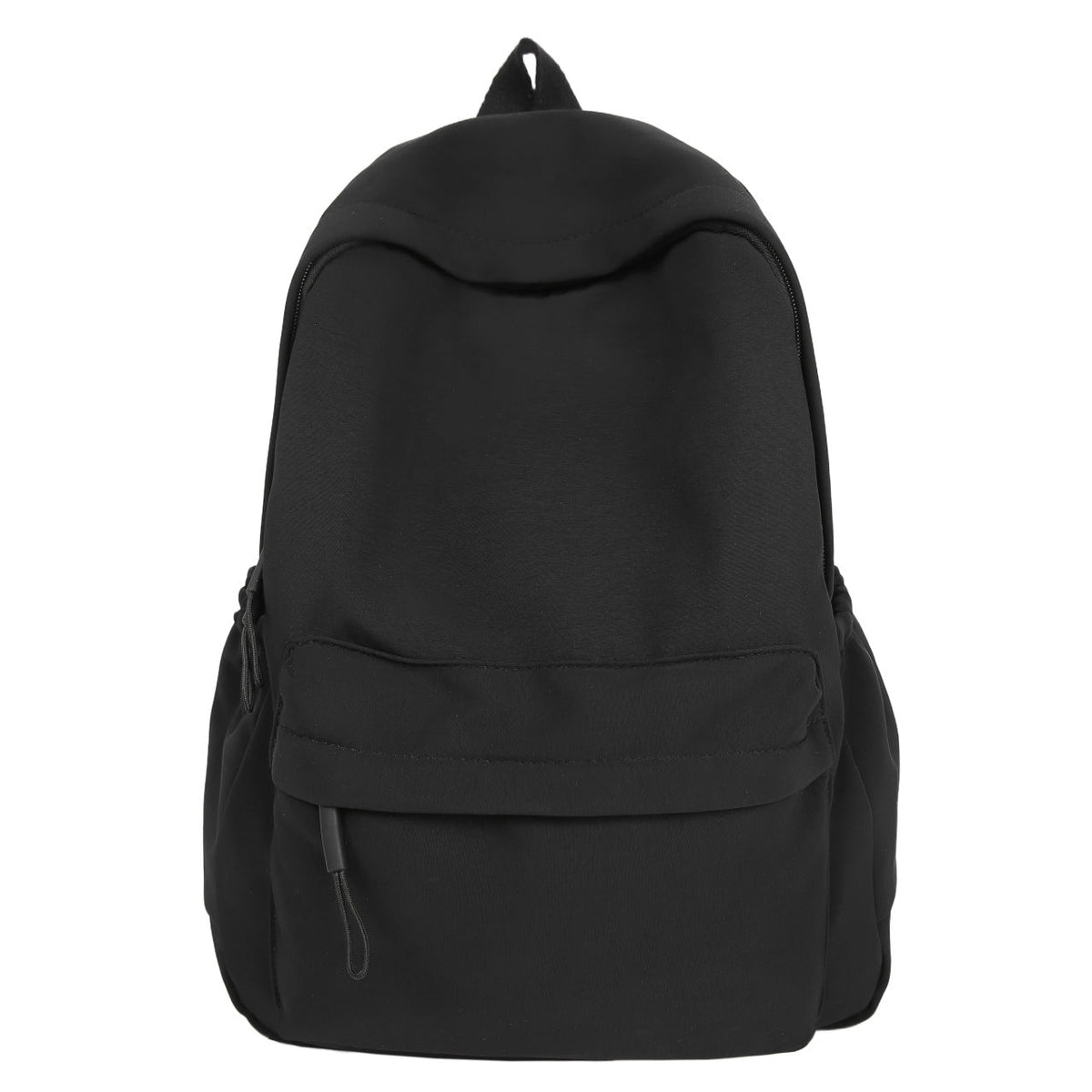 Casual Backpack with Flexible Side Pockets and Well-Organized Structure