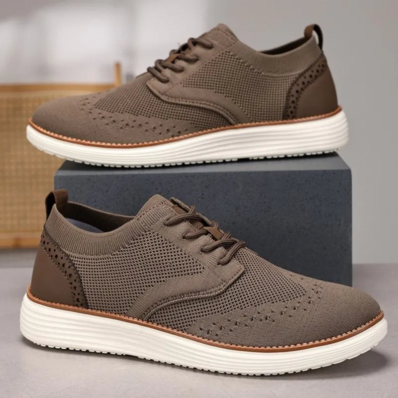 Image of Emerson | Men's Wingtip Lace-Up Casual Shoes