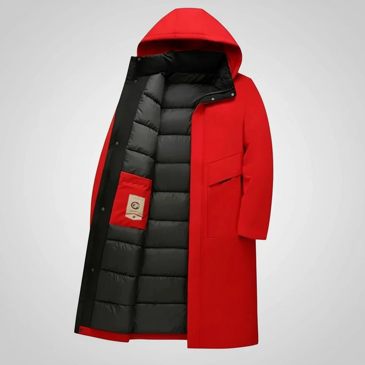 Hooded Insulated Parka Jacket for Men