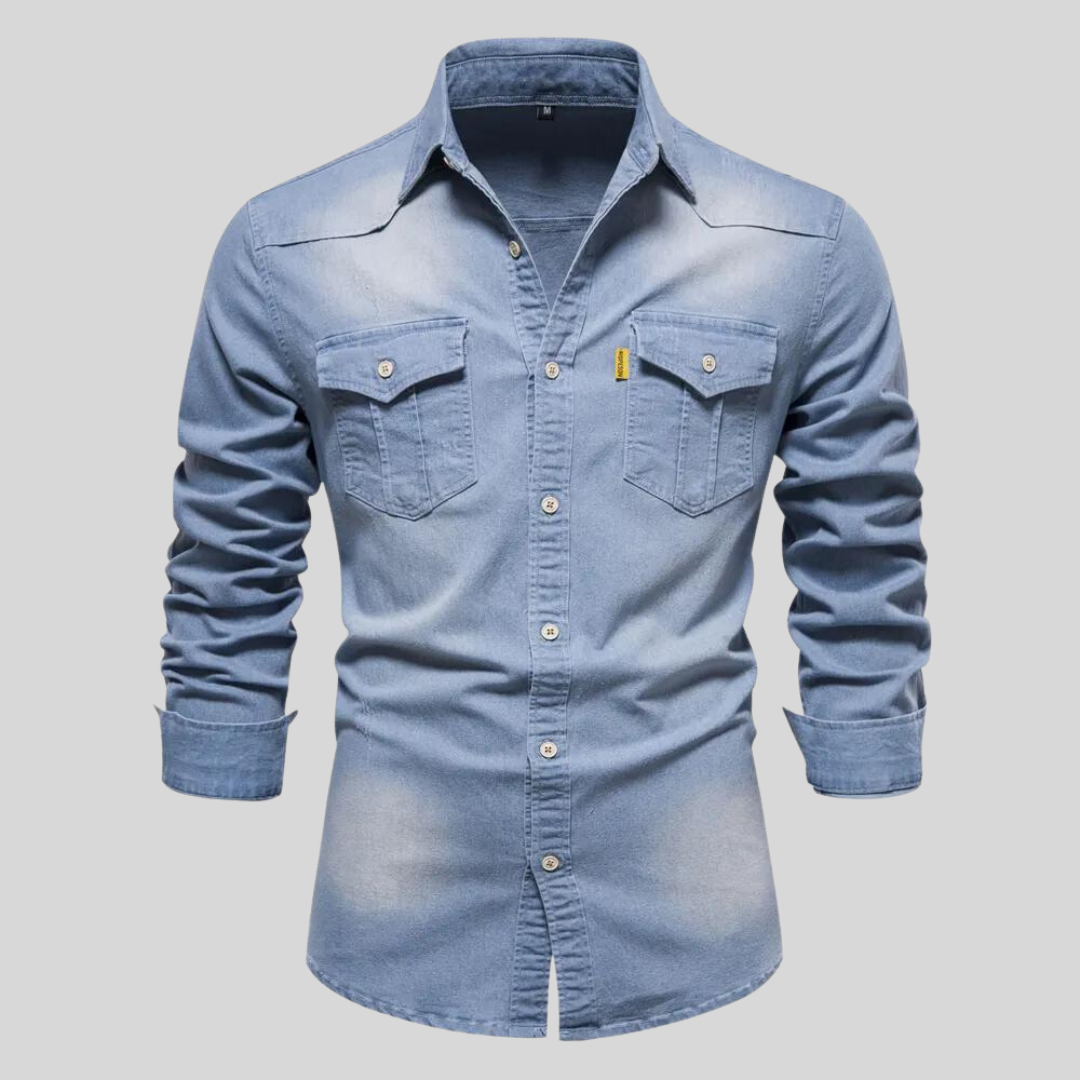 Image of Irving | Men's Long-Sleeve Denim Shirt