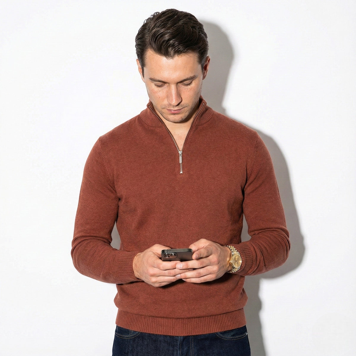 Image of Joe | Men's Quarter-Zip Pullover Sweater