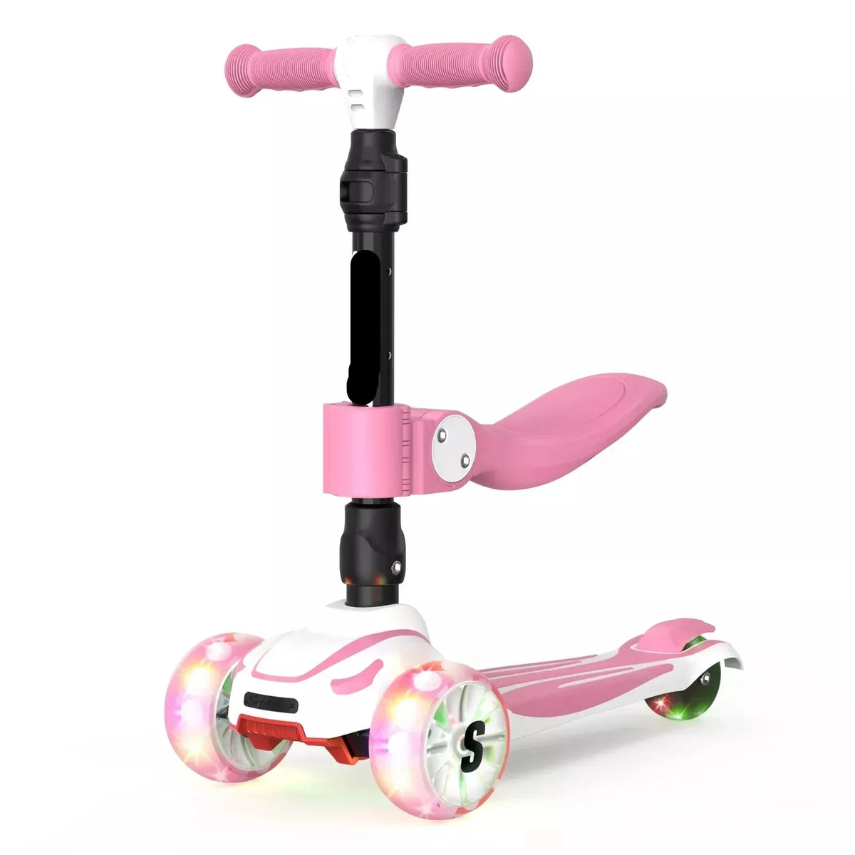 Kids 3-Wheel Scooter with LED Light-Up Wheels
