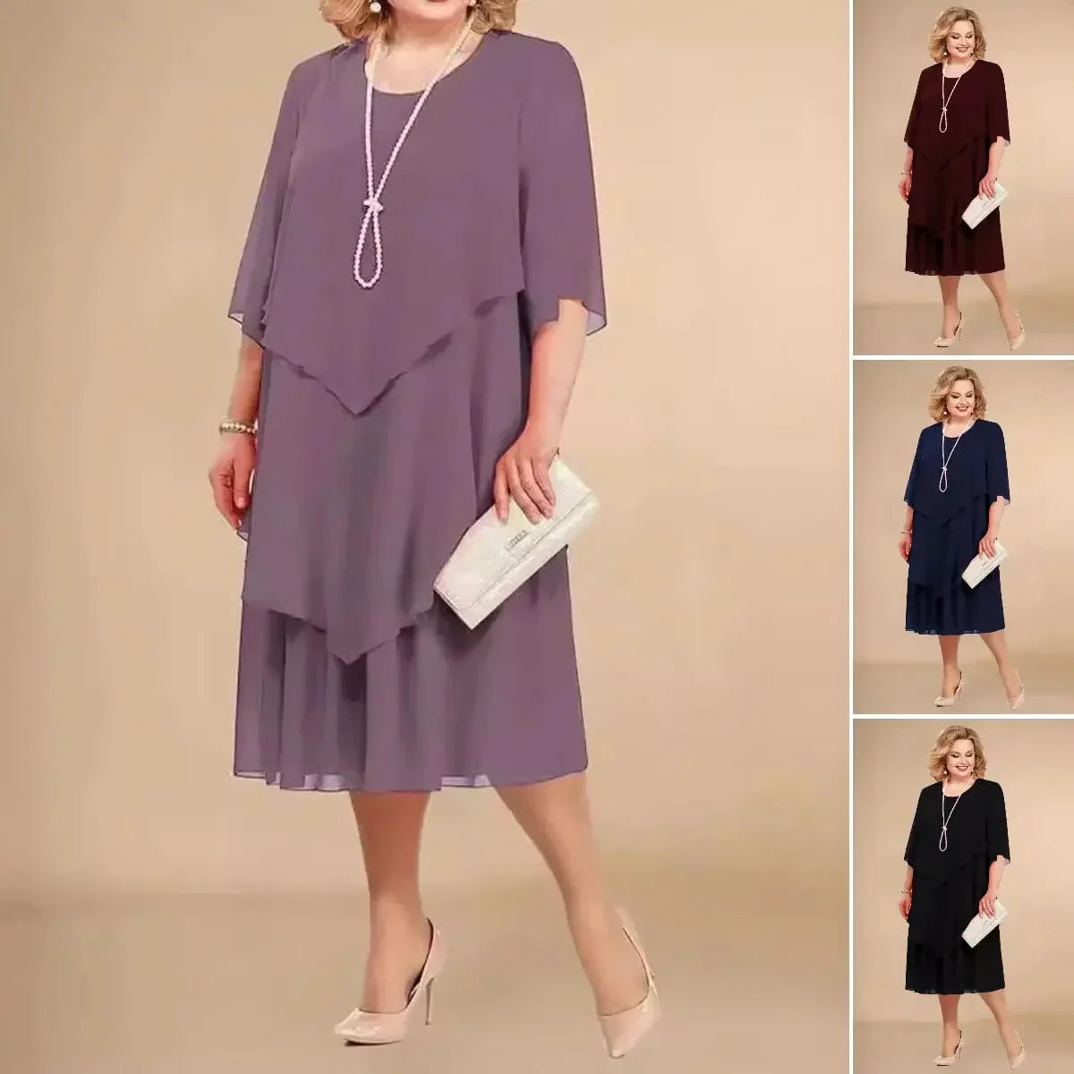 Image of Laura | Women's A-Line Midi Dress