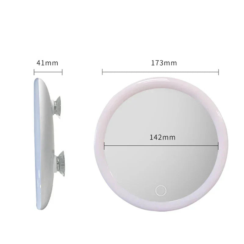 LED Cosmetic Mirror with 10x Magnification VisiLuxe