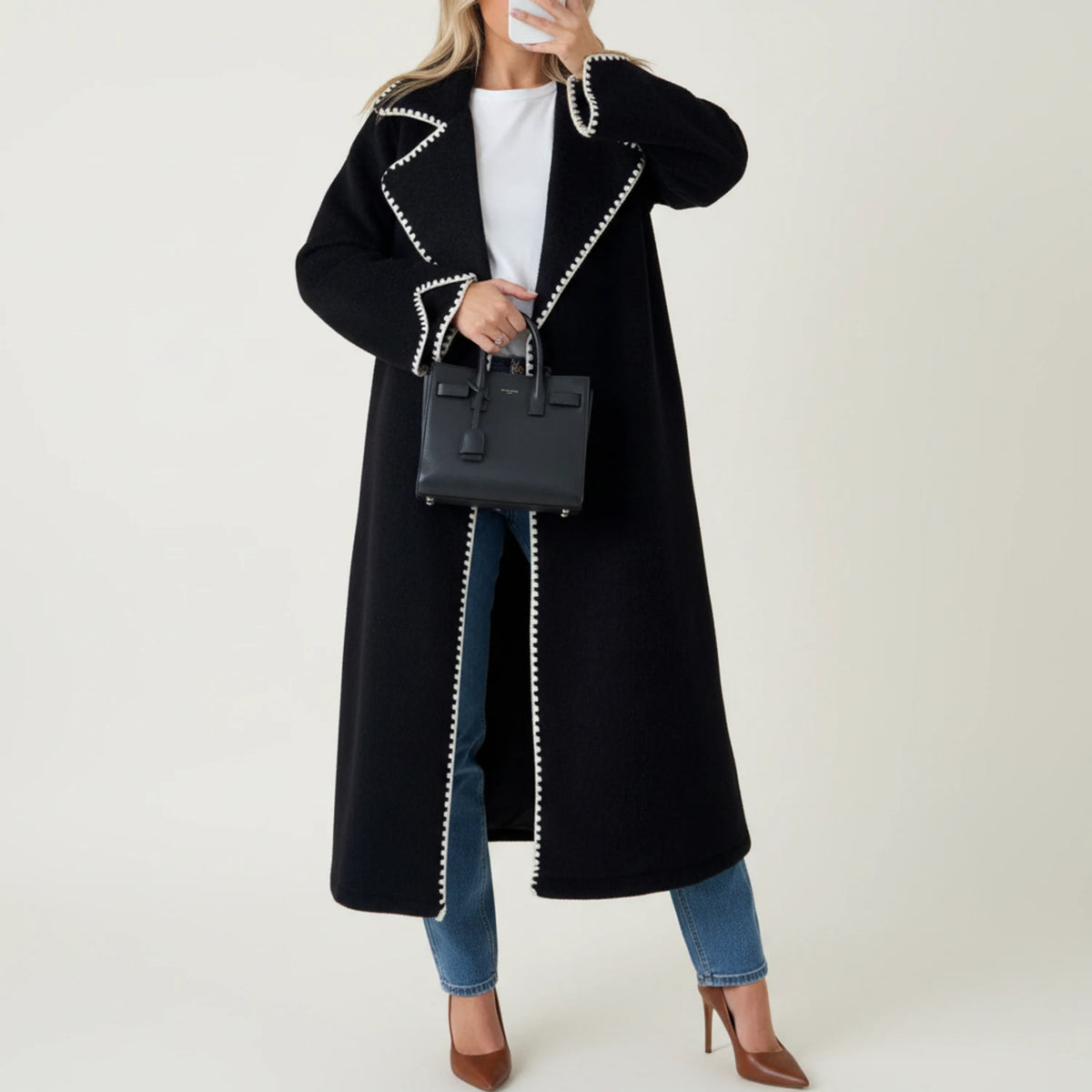 Longline Winter Coat for Women