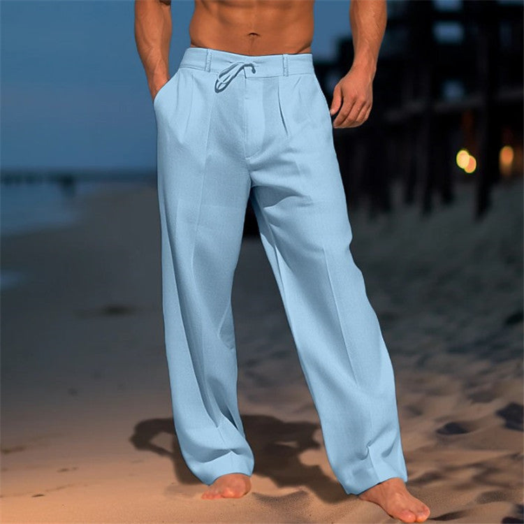 Image of Marcus | Men's Wide Leg Drawstring Trousers