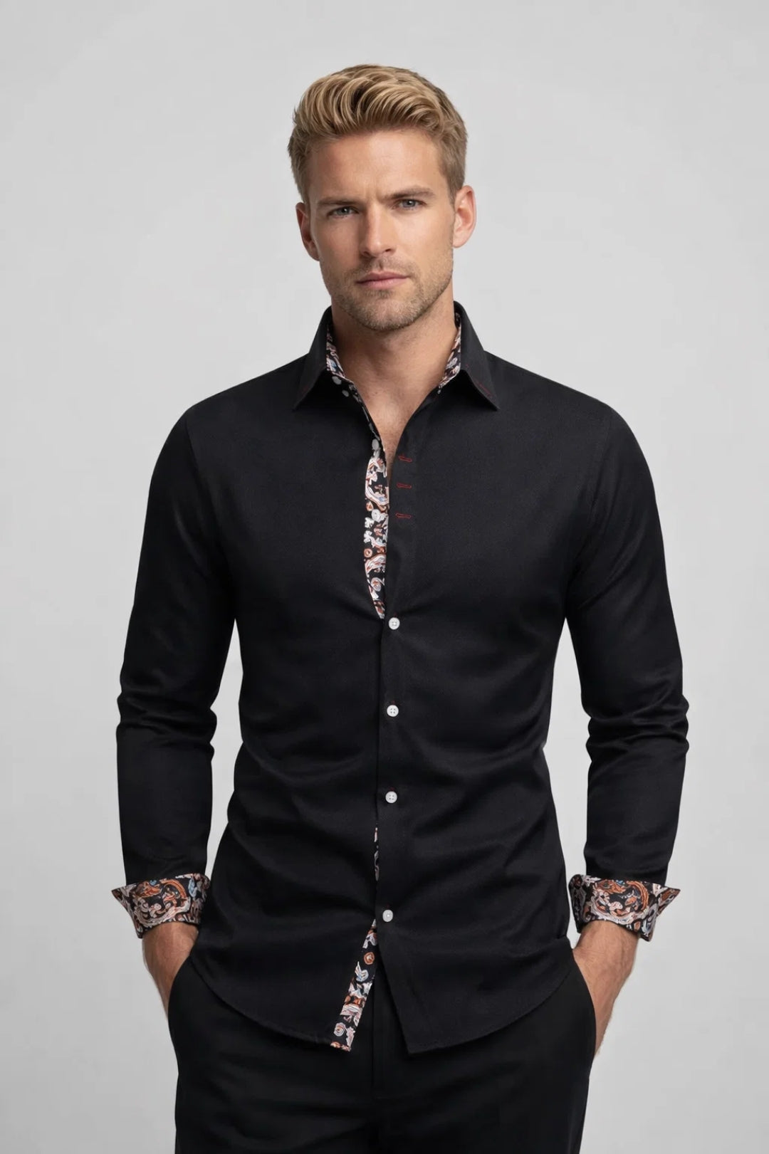 Image of Patrick | Men's Long Sleeve Button-Up Dress Shirt