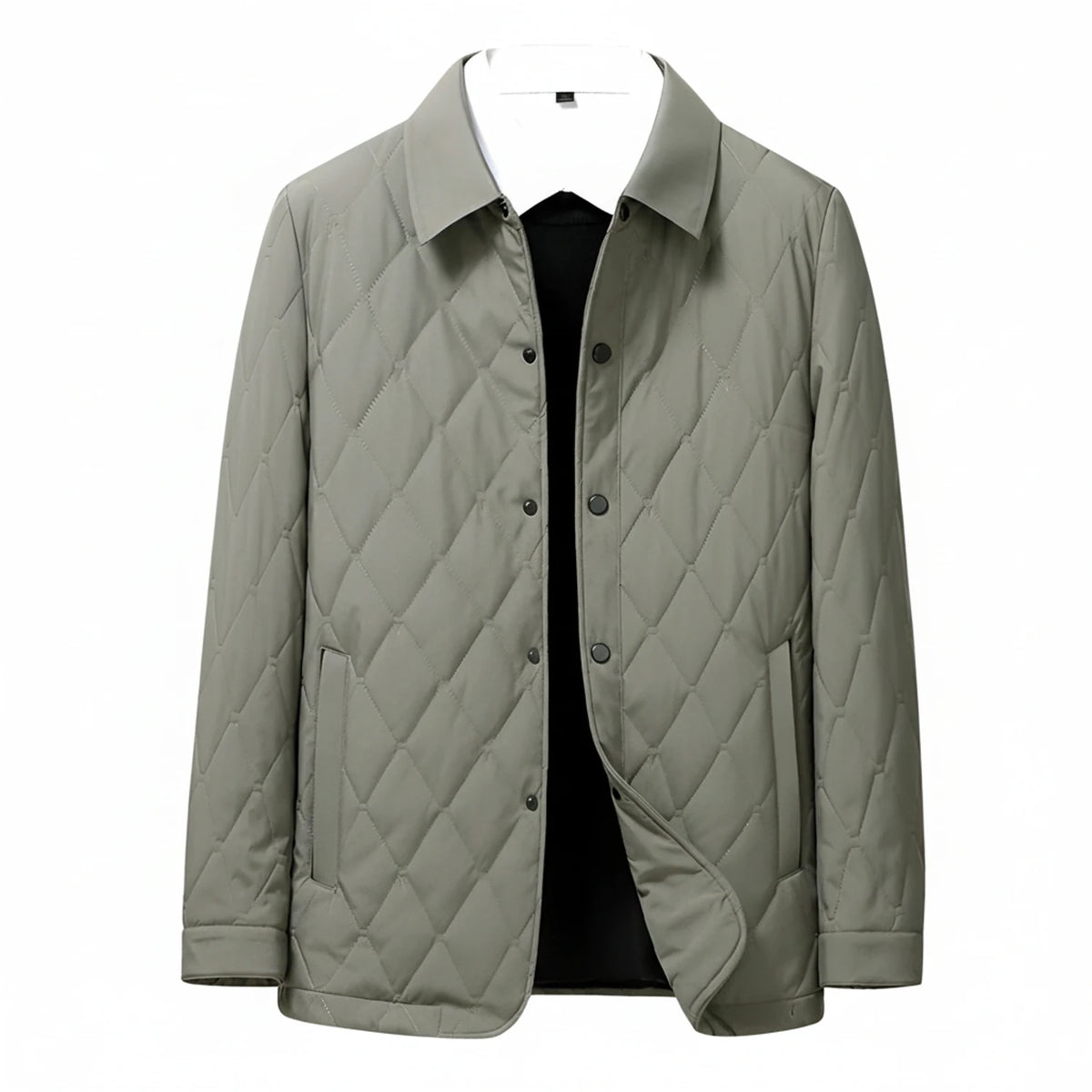 Quilted Collared Jacket for Women