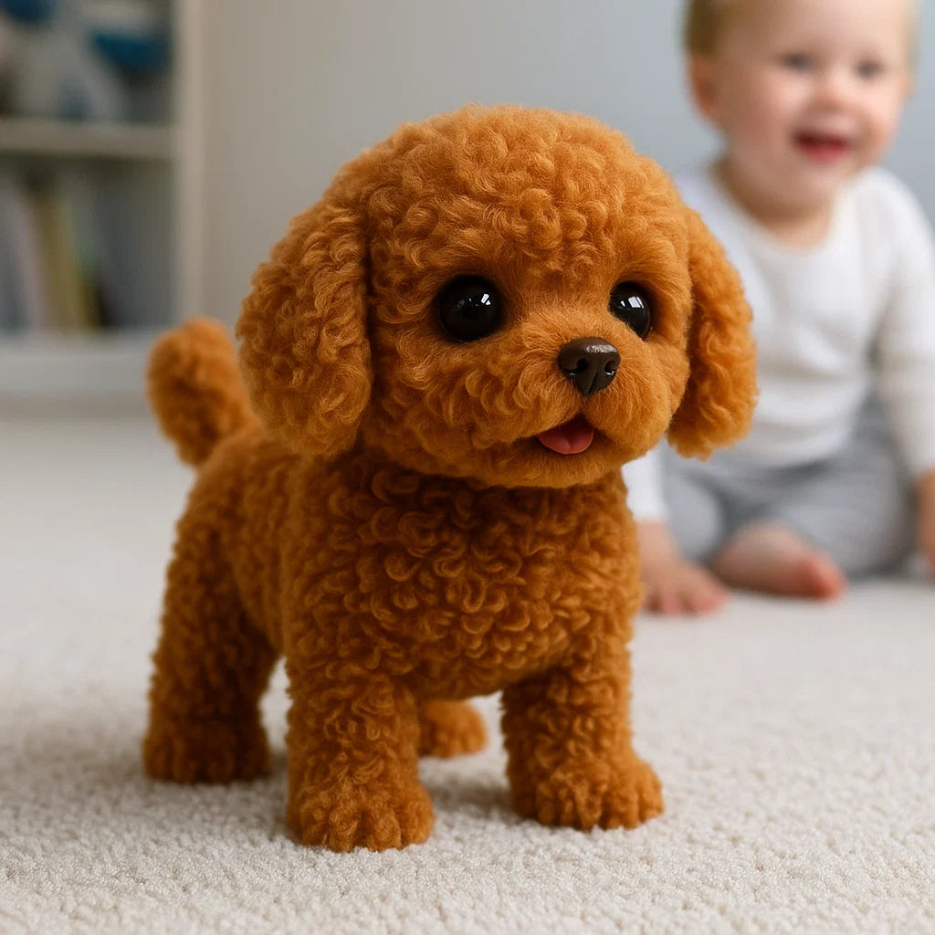 Realistic Interactive Plush Puppy Toy