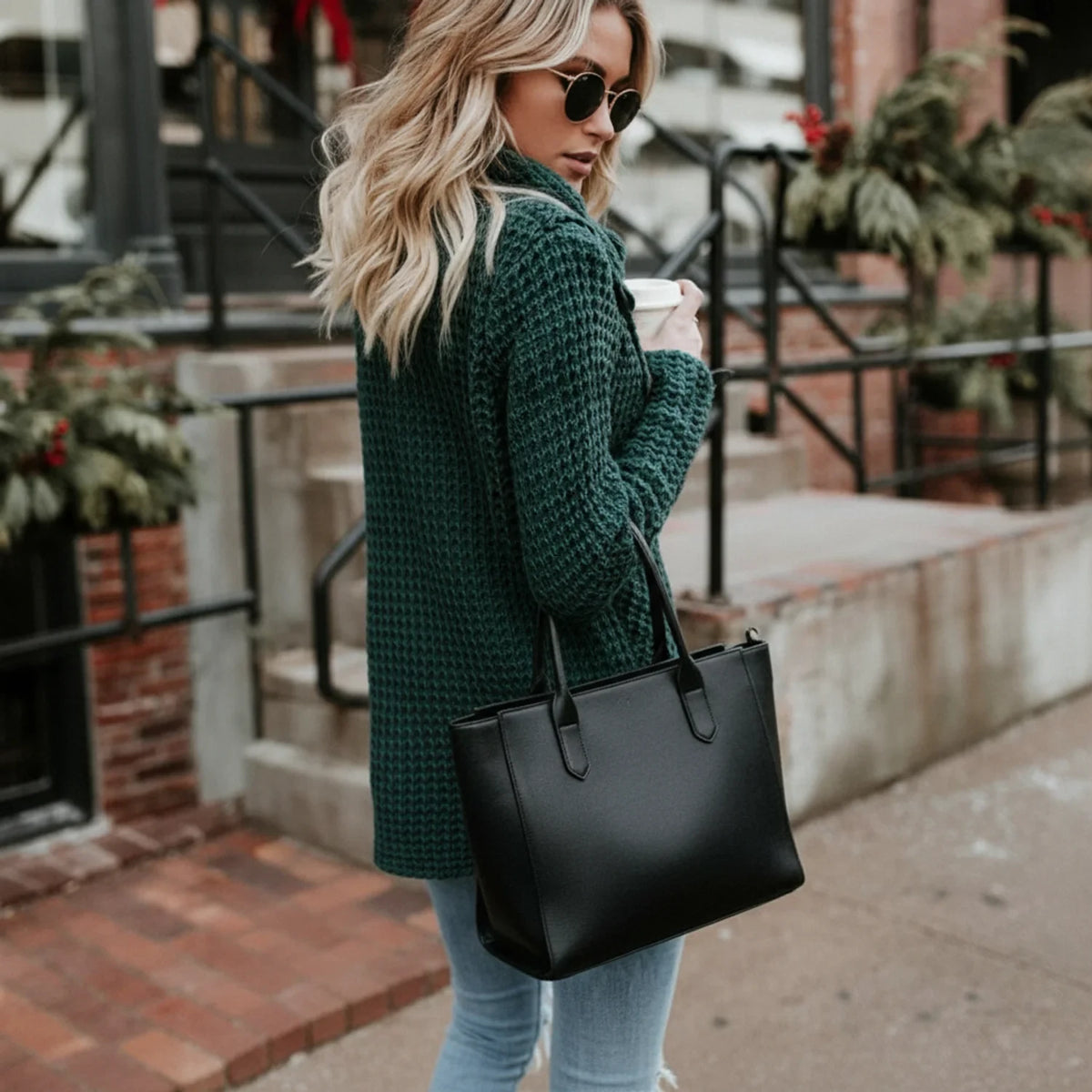Winter Cozy Wrap-Front Cardigan for Women AI replaced image