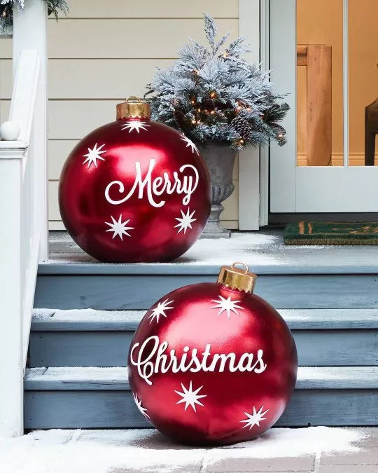 XL Christmas Decoration – Weather-Resistant Jumbo Baubles for Indoor and Outdoor Use