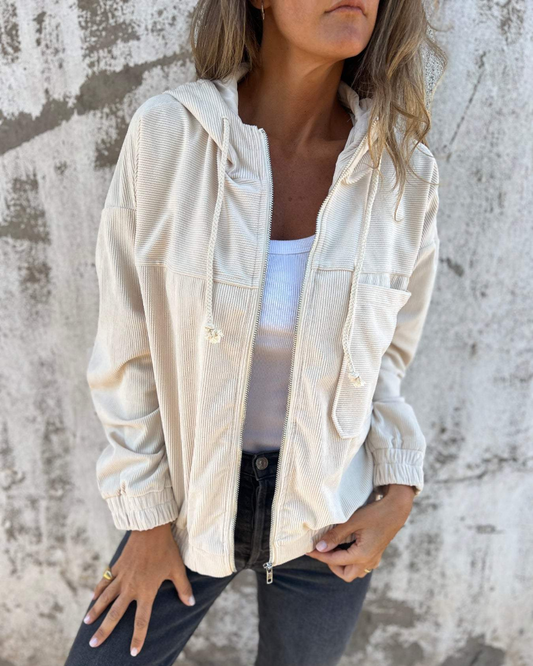Relaxed Fit Hooded Jacket for Women - Image 1