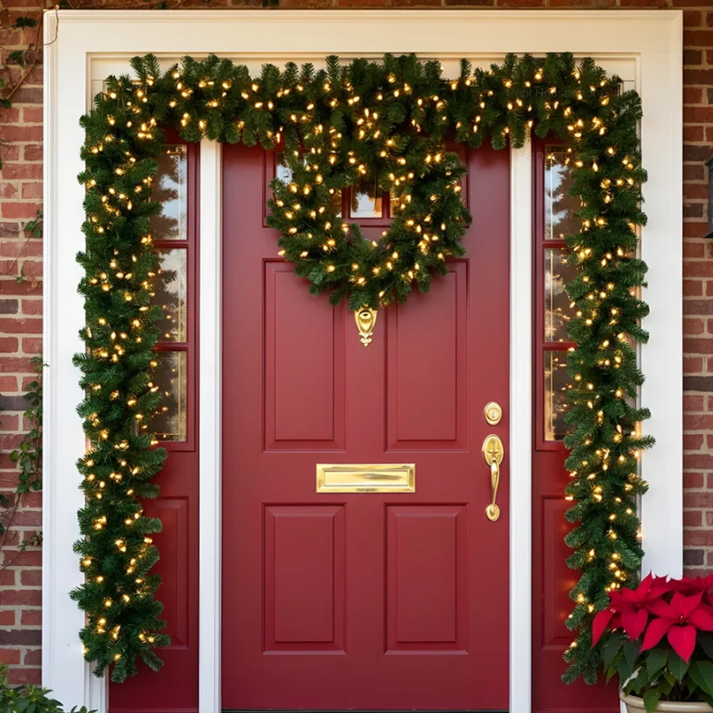 2.7m Green Christmas Garland Decoration