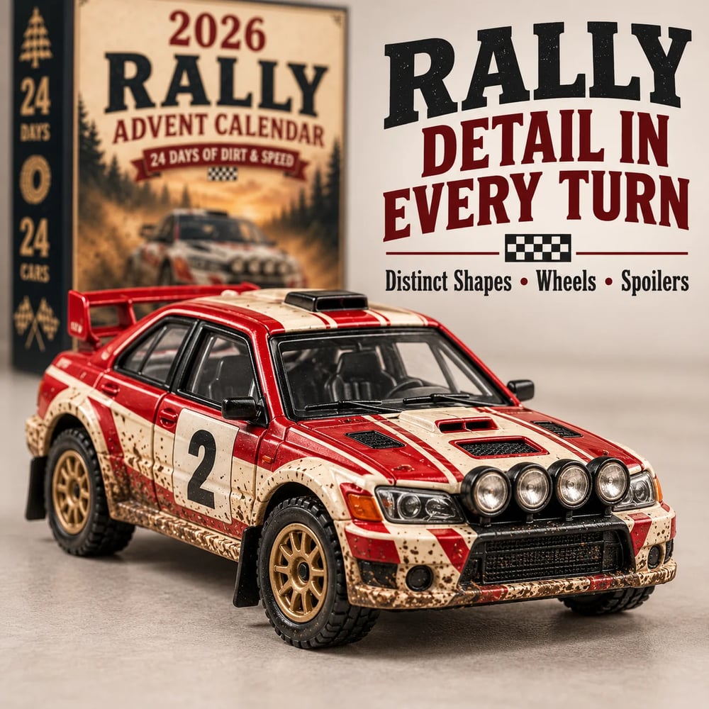 2026 Rally Advent Calendar – 24 Days of Collectible Rally Cars
