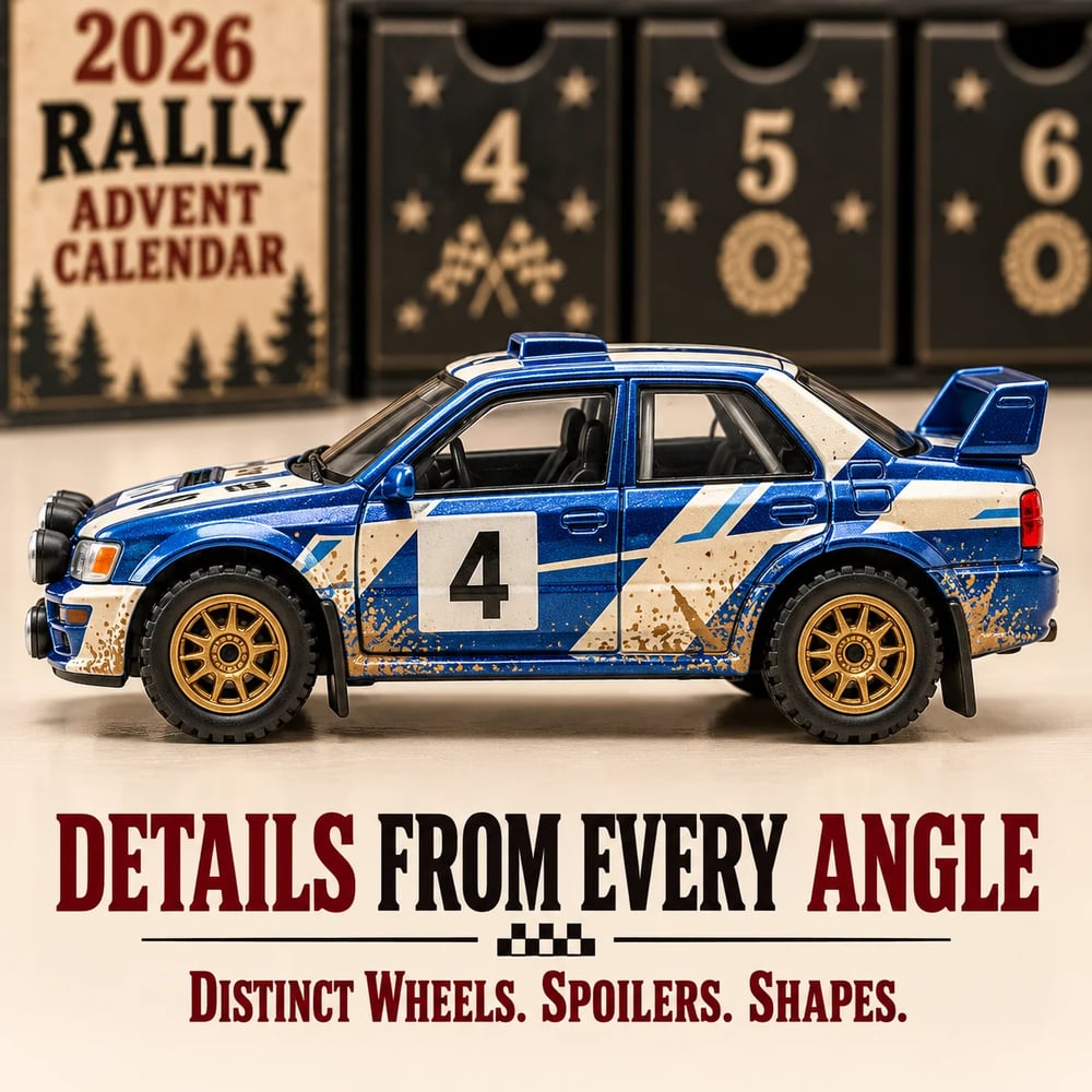 2026 Rally Advent Calendar – 24 Days of Collectible Rally Cars
