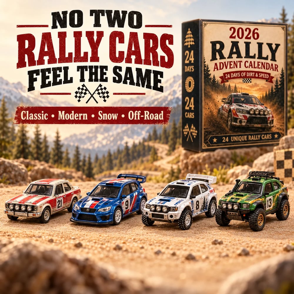 2026 Rally Advent Calendar – 24 Days of Collectible Rally Cars