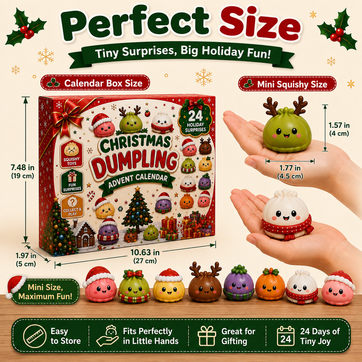 24 Days of Christmas Mini Squishies