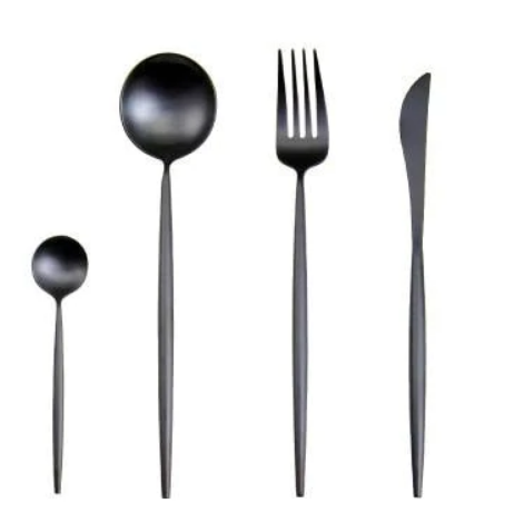 24-Piece Stainless Steel Gold-Silver Cutlery Set