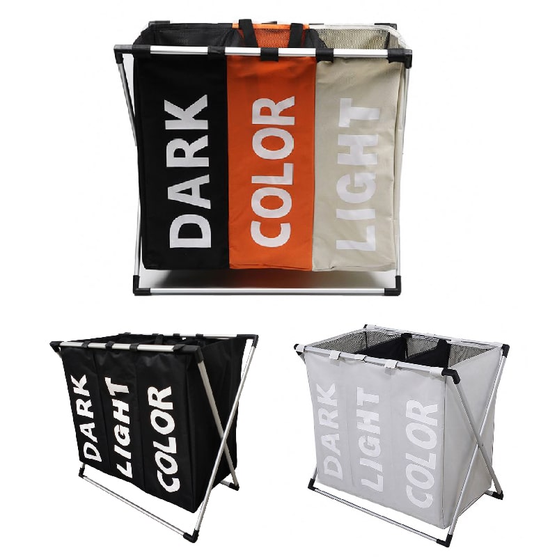 3-Section Laundry Hamper