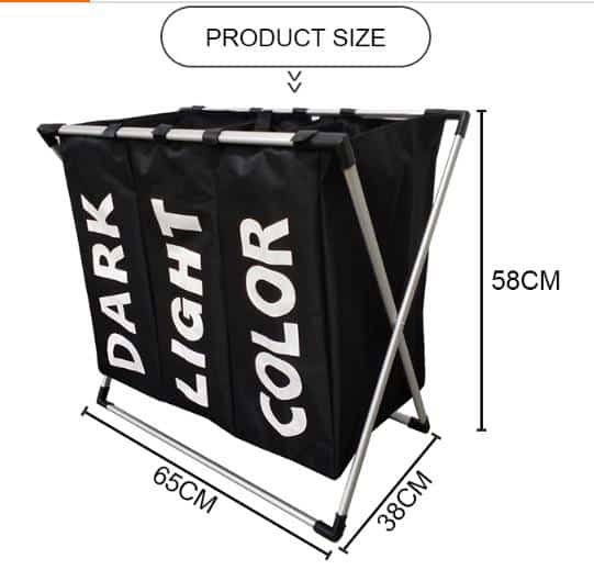3-Section Laundry Hamper