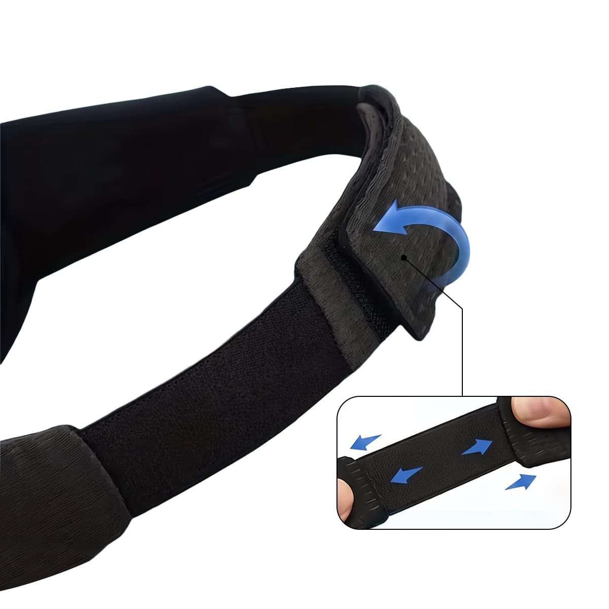 3D Sleep Mask in Polyester & Memory Foam - Contoured Eye Mask with Adjustable Strap for Rest & Travel