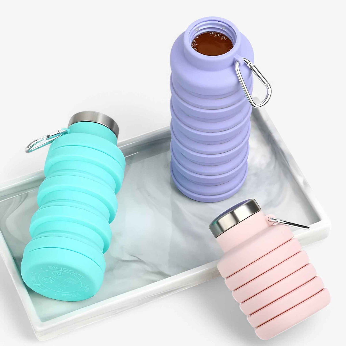 500ml Collapsible Silicone Water Bottle