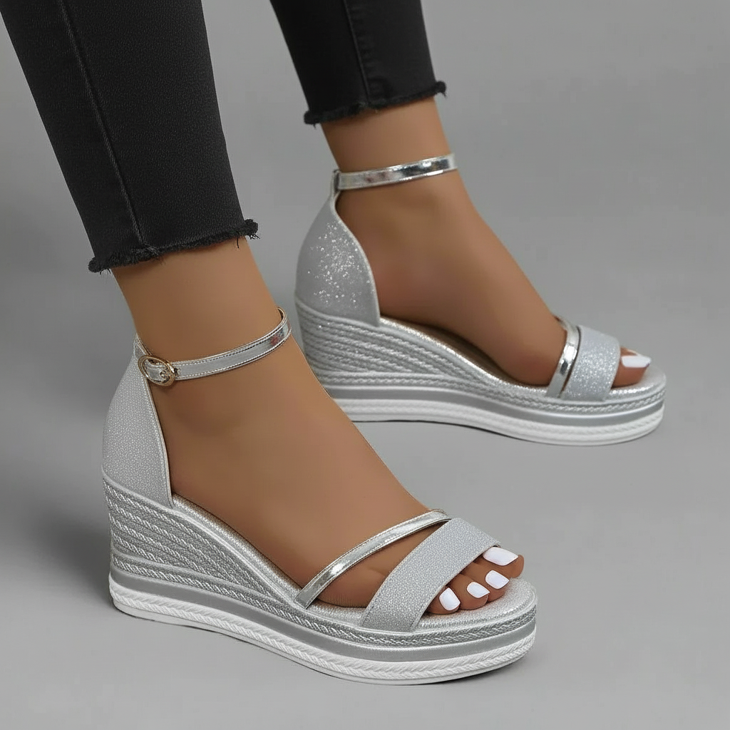 Ankle Strap Wedge Sandals for Women