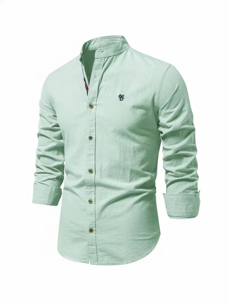Band Collar Shirt for Men
