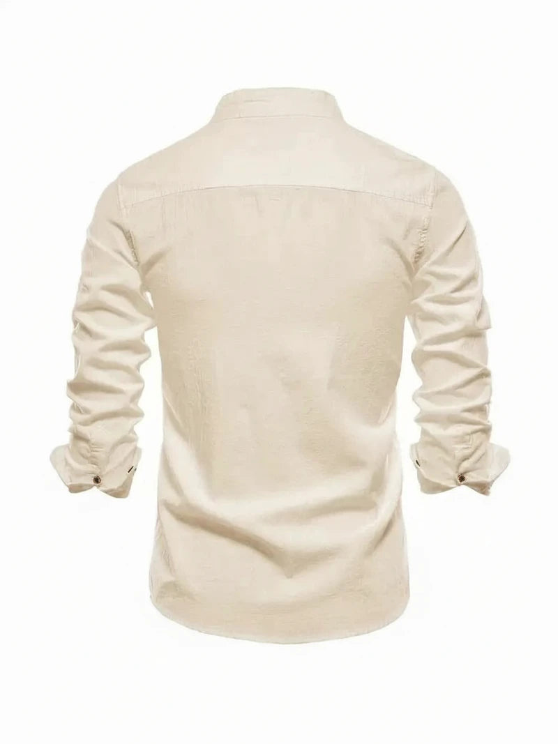 Band Collar Shirt for Men