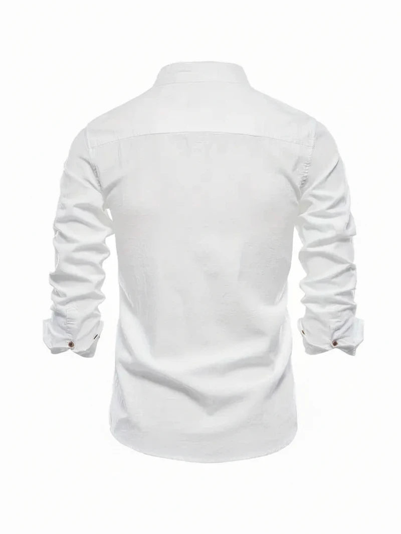 Band Collar Shirt for Men