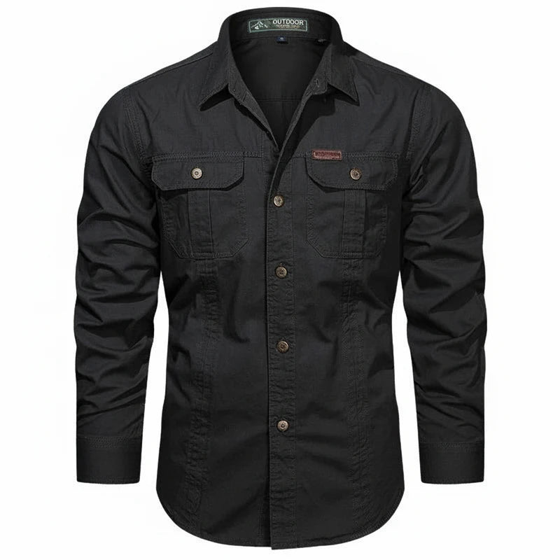 Button-Down Long Sleeve Shirt for Men