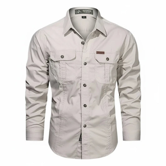 Button-Down Long Sleeve Shirt for Men