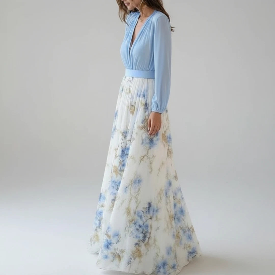 Floral A-Line Maxi Dress for Women