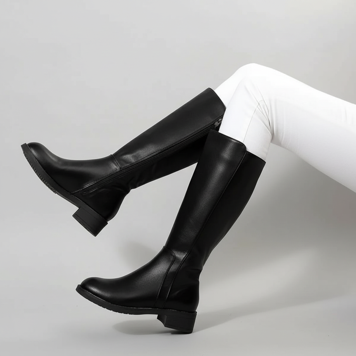 Knee | Orthopedic Block Heel Boots