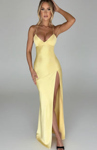 Madison | Women's Slit Spaghetti Strap Maxi Dress