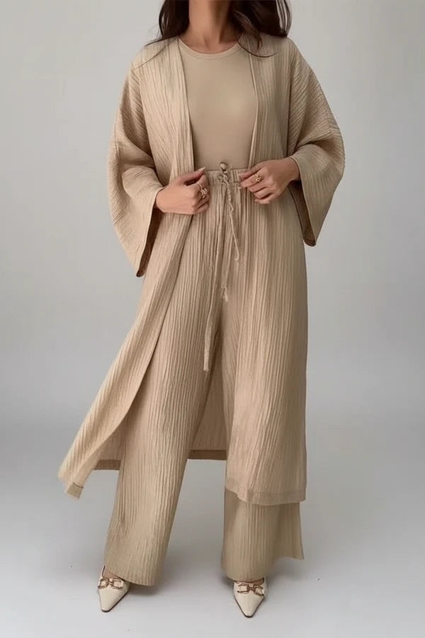 Wide Leg Two-Piece Pant Set for Women