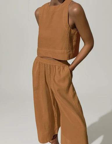 Wide Leg Two-Piece Set for Women