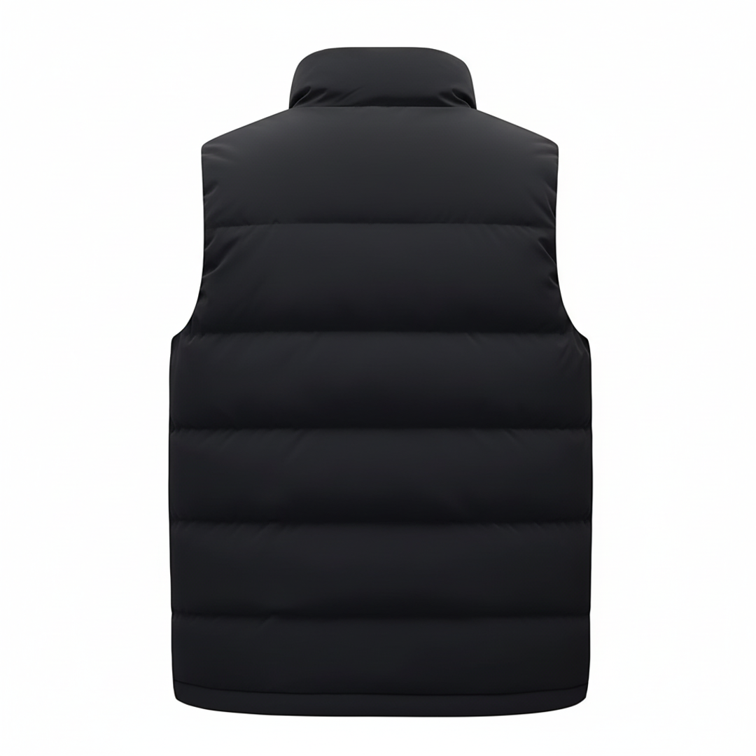Zip Up Padded Puffer Vest for Men