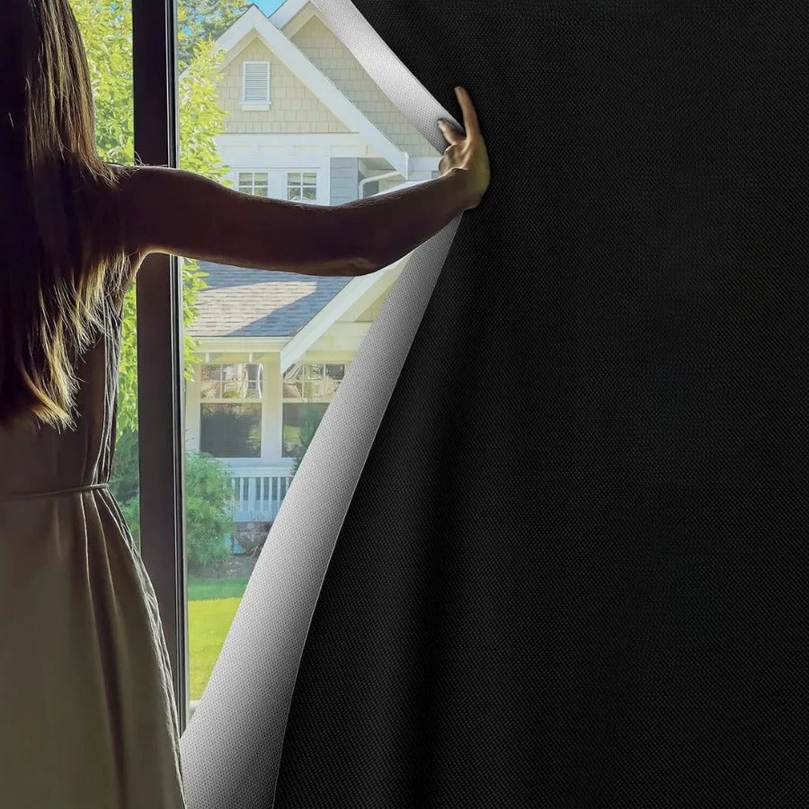 Adhesive Blackout Sun-Blocking Window Shade