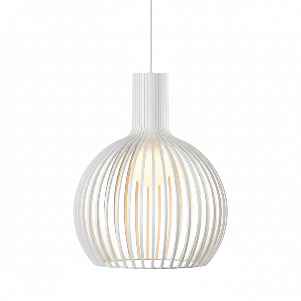 Adjustable Wooden Pendant Light – Vintage LED Lighting
