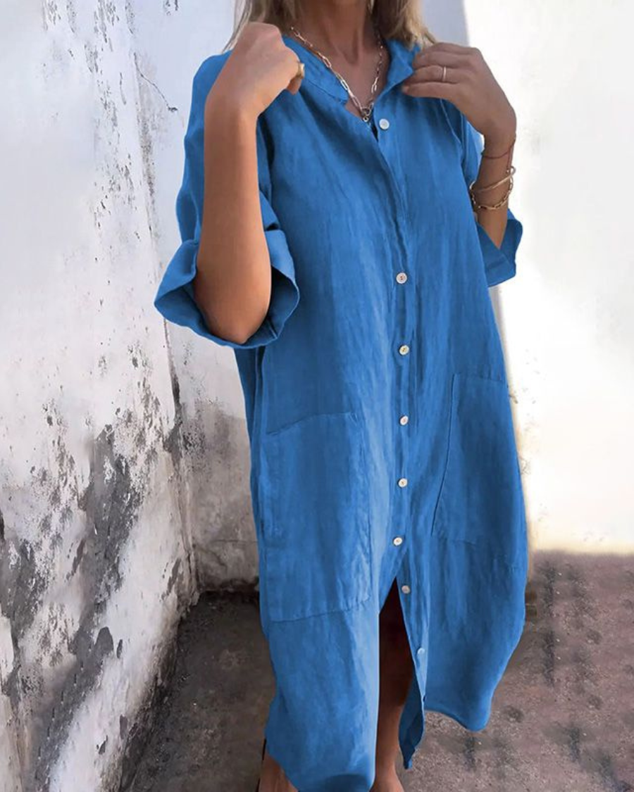 Image of Alison | Women's Button-Down Midi Dress