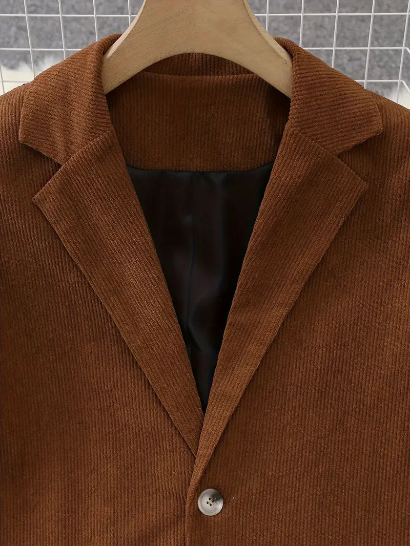 Image of Alison | Women's Single-Breasted Corduroy Blazer