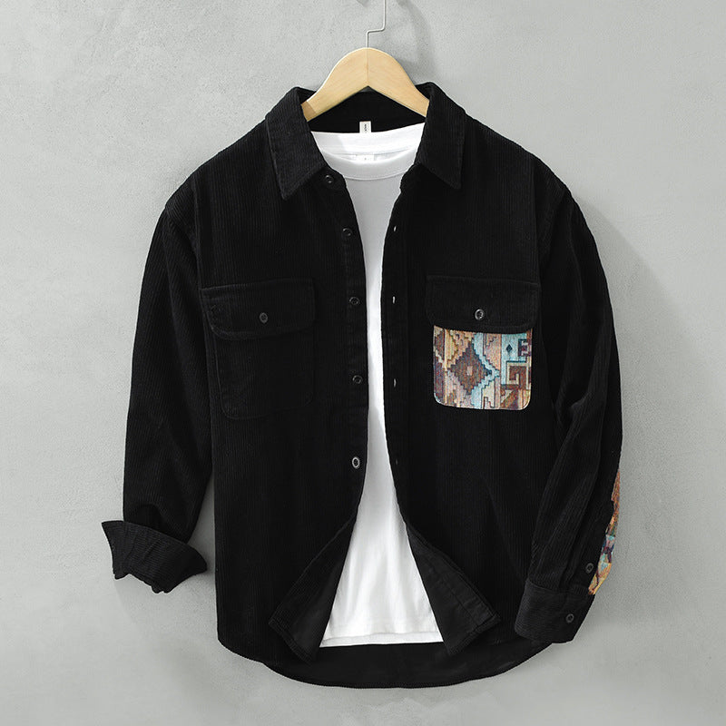 Image of Anthony | Men's Long Sleeve Corduroy Shirt