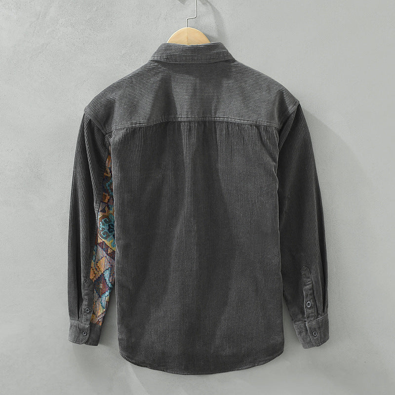 Image of Anthony | Men's Long Sleeve Corduroy Shirt