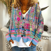 Autumn | Women's Floral Button-Front Cardigan