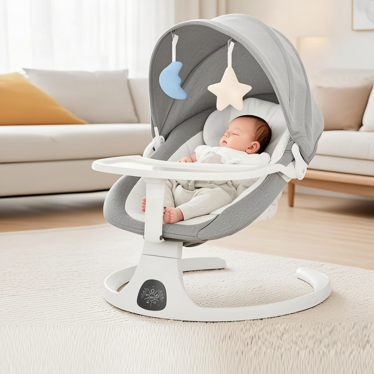 Baby Bouncer with Music and Toys, Suitable from Birth