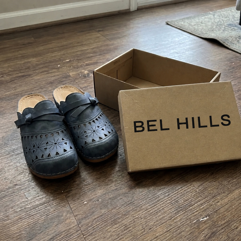 Bel Hills box with clogs